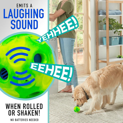Franklin Pet Supply Co. RSF Laugh and Wiggle Ball – Interactive – Fun Small 4.5" Ball for Dogs or Cats– Encourage Endless Play