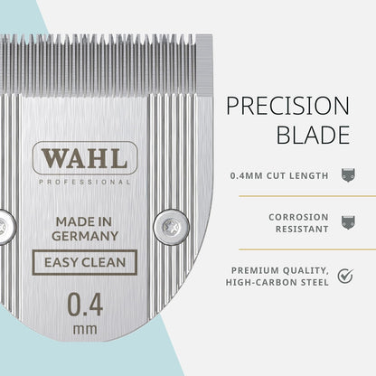 Wahl Pro Animal Easy Clean Trimmer Blade - Replacement Cat & Dog Grooming Clipper Blade - Compatible with Vetiva Mini & BravMini+ - 0.4 mm Cut Length