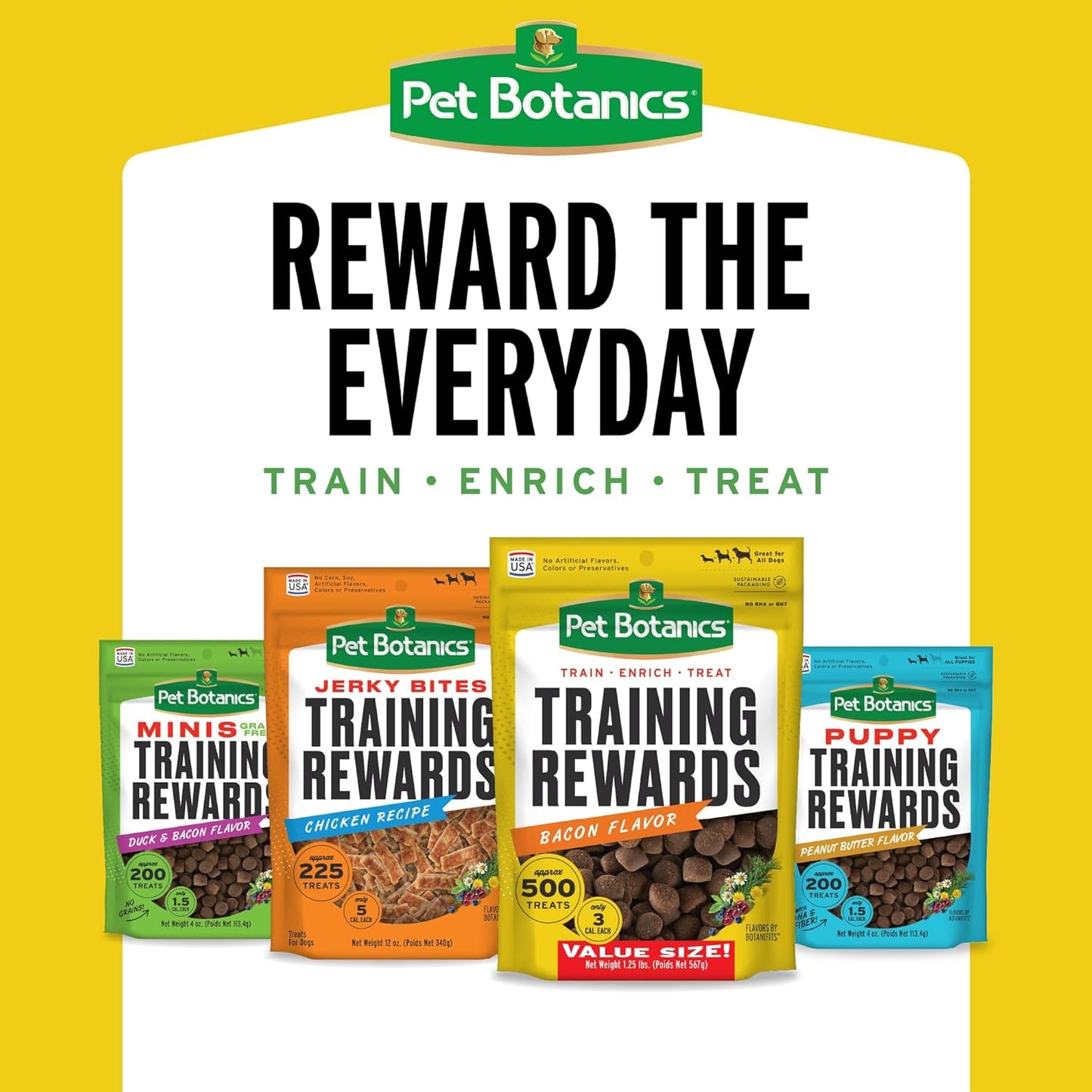 Pet Botanics Training Rewards Treats for Dogs, Made with Real Pork Liver, Focuses, Motivates, Rewards, Speeds Up Learning Curve, No BHA, BHT, Ethoxyquin, Bacon, 20 oz (1 pack)