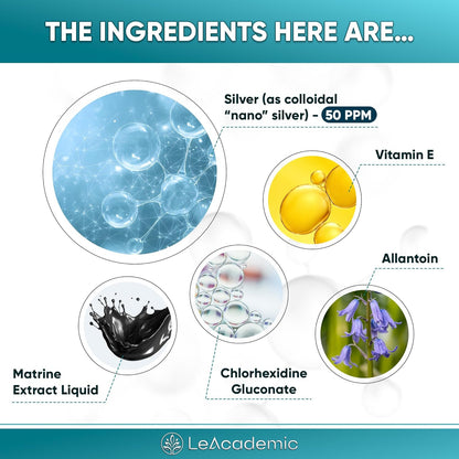 Cat Wound Care in Drops | Cat Cone May Be Beneficial Here | Nano Silver + Chlorhexidine in the Composition to Care the Skin with Bites, Scratches, Redness, Irritation, and Sutures After Surgery | 2 Oz