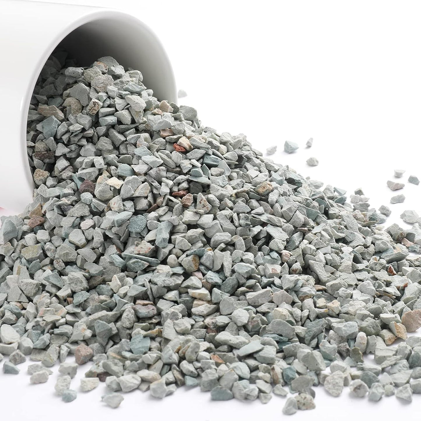 5lb Succulents and Cactus Green Zeolite, Décor & Additive Rocks, Natural Decorative Gravel for Bonsai, Fairy Gardening, DIY Projects, Vases Fillers, Terrarium