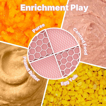 Pet Licking Mat Set with Suction Cups & Can Lid for Dogs and Cats, Food-Grade Silicone Slow Feeding Puzzle Toy, Non-Slip Dog Treat Mat for Anxiety & Boredom Relief (Mint Green)