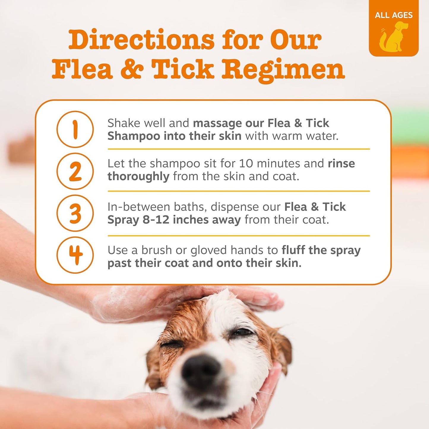Zesty Paws Flea and Tick Spray for Dogs - Kill Fleas, Ticks & Their Eggs - Veterinarian Formulated - Soothes Itchy & Irritated Dog Skin - Cedarwood Oil, Rosemary Oil & Peppermint Oil