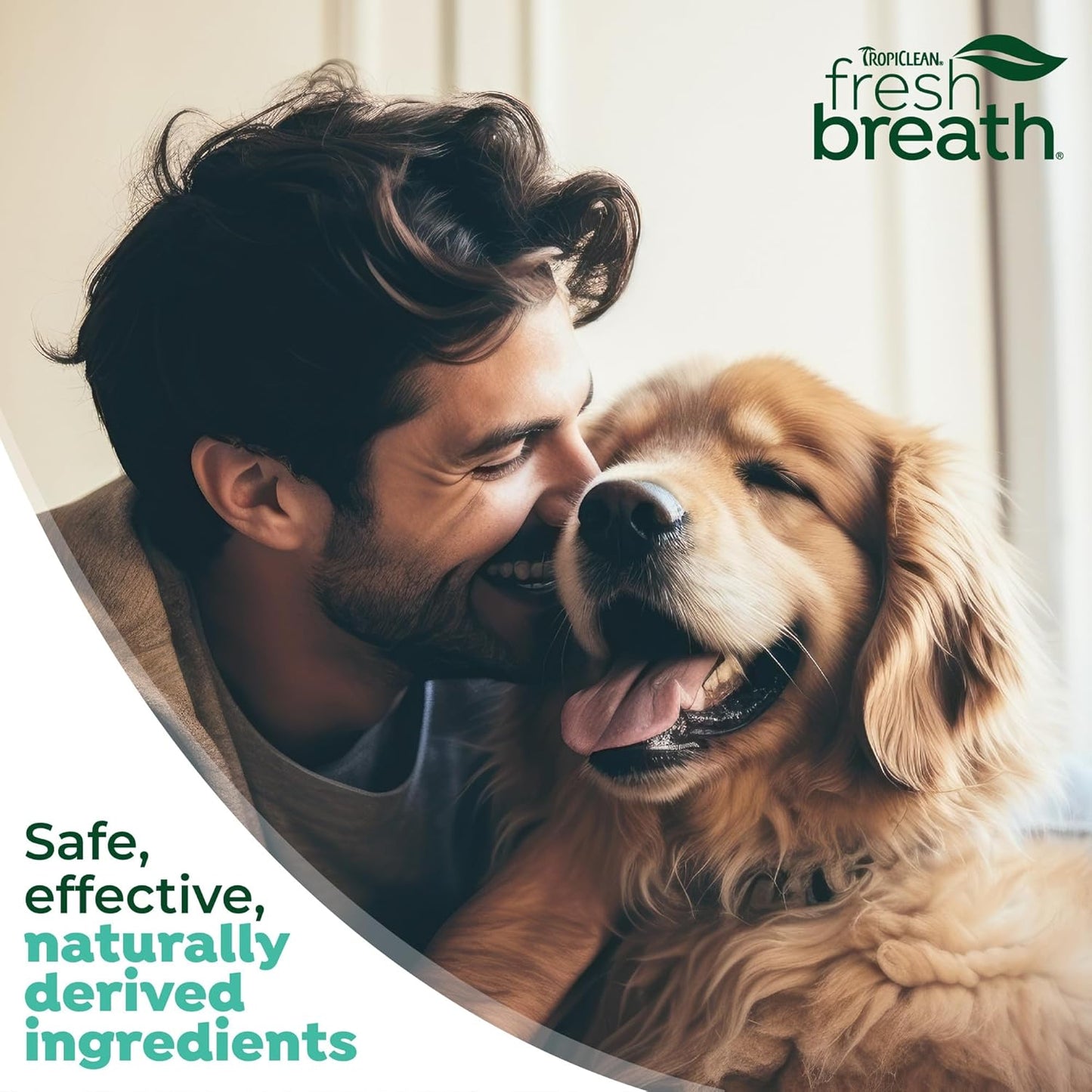 TropiClean Fresh Breath Dental Foam Spray for Dogs & Cats | Quick Breath Freshener and Teeth Cleaning Solution | Made in The USA | 4.5oz.