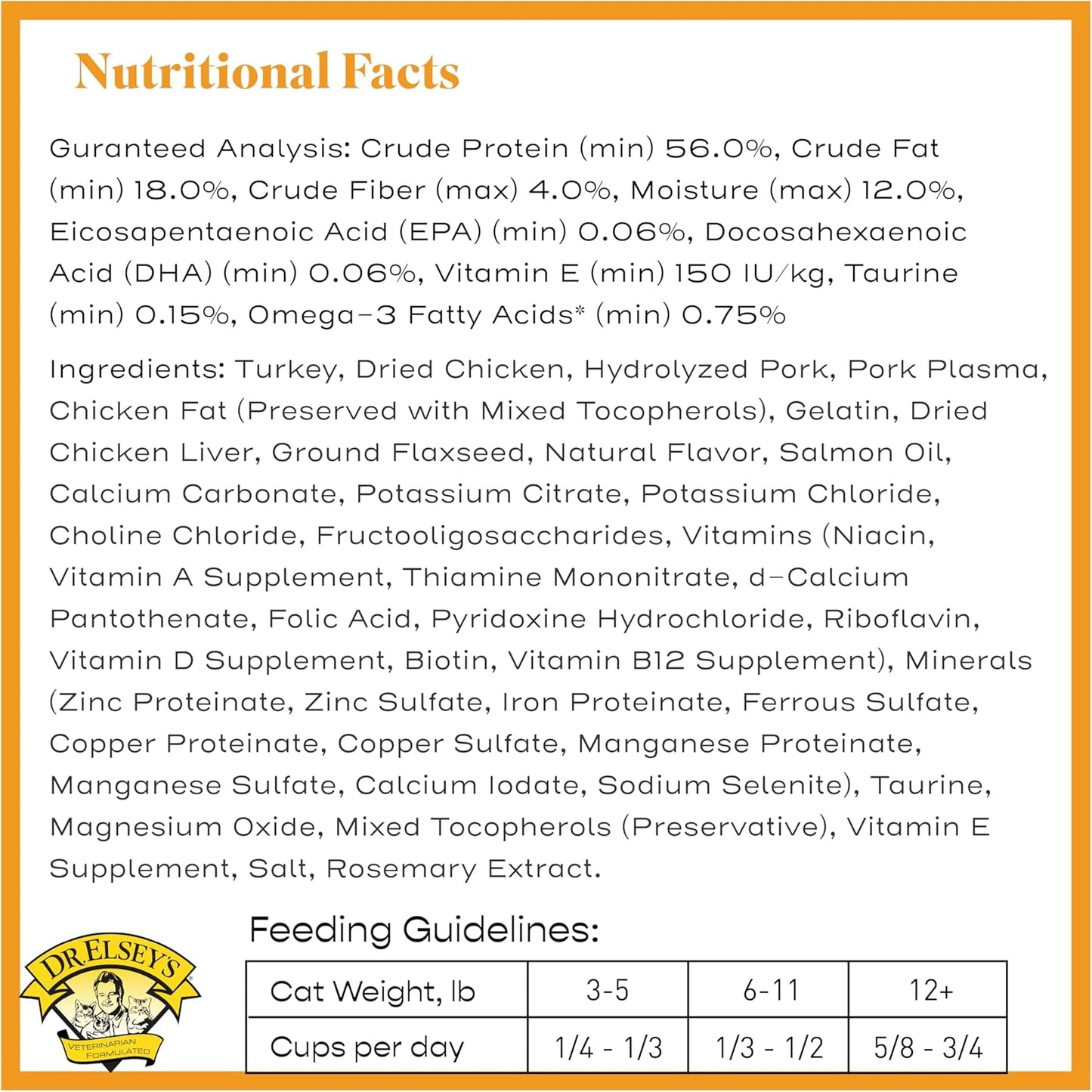 Dr. Elsey's cleanprotein Turkey Cat Kibble 2 lb. Bag