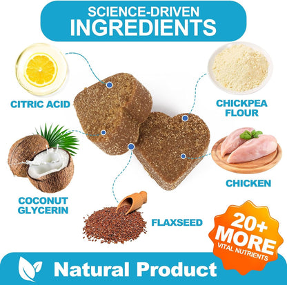 11-in-1 Dog Multivitamin Supplement - Dog Vitamins with Glucosamine - 120 Chews - Hip & Joint, Pet Immune Support, Heart, Skin & Coat, Digestion - Senior & Puppy Multivitamin Pet Supplement