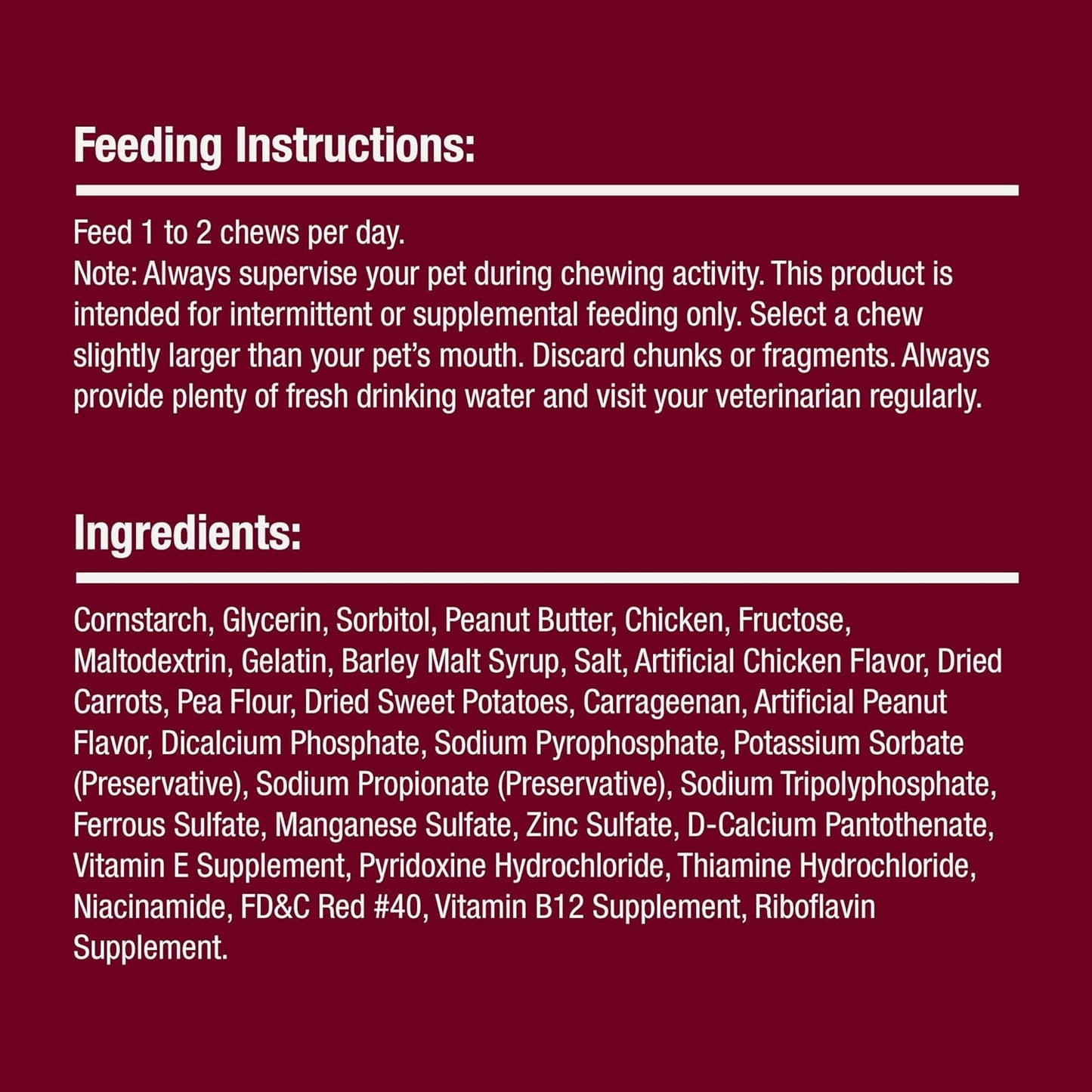 SmartBones Smart Twist Sticks With Peanut Butter, Rawhide-Free Chews For Dogs, 50 Count