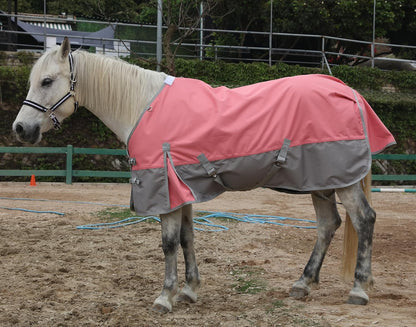 LEAFOREST 1200D Horse Blanket Waterproof Breathable Turnout (no Filling) Standard Neck Horse Sheet Pink Grey 78IN