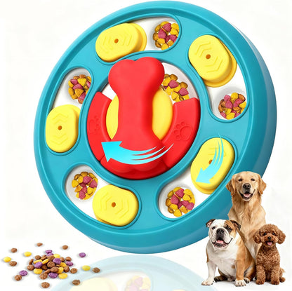 Interactive Dog Toys, Dog Puzzle Toy, Treat Dispensing Enrichment Toys, Food Feeder Toys for IQ Training & Mental Enrichment, Slow Feeder Bowl for Small Medium Large