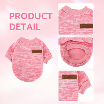 hoyuwak 2 PCS Dog Sweaters for Small Dogs Warm Winter Fall Knit Puppy Sweater Pet Girl Thick Clothes for Chihuahua Yorkie