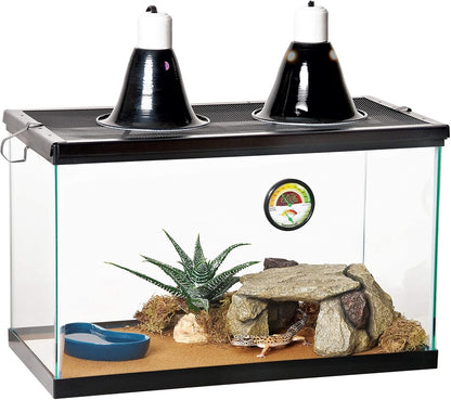Zilla Pet Reptile Terrarium Shale Rock Den Décor, Basking Rock and Hide for Bearded Dragons and Other Reptiles, Medium