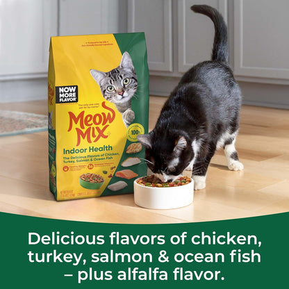 Meow Mix Indoor Formula Dry Cat Food, 3.15 Pound Bag (Pack of 4)