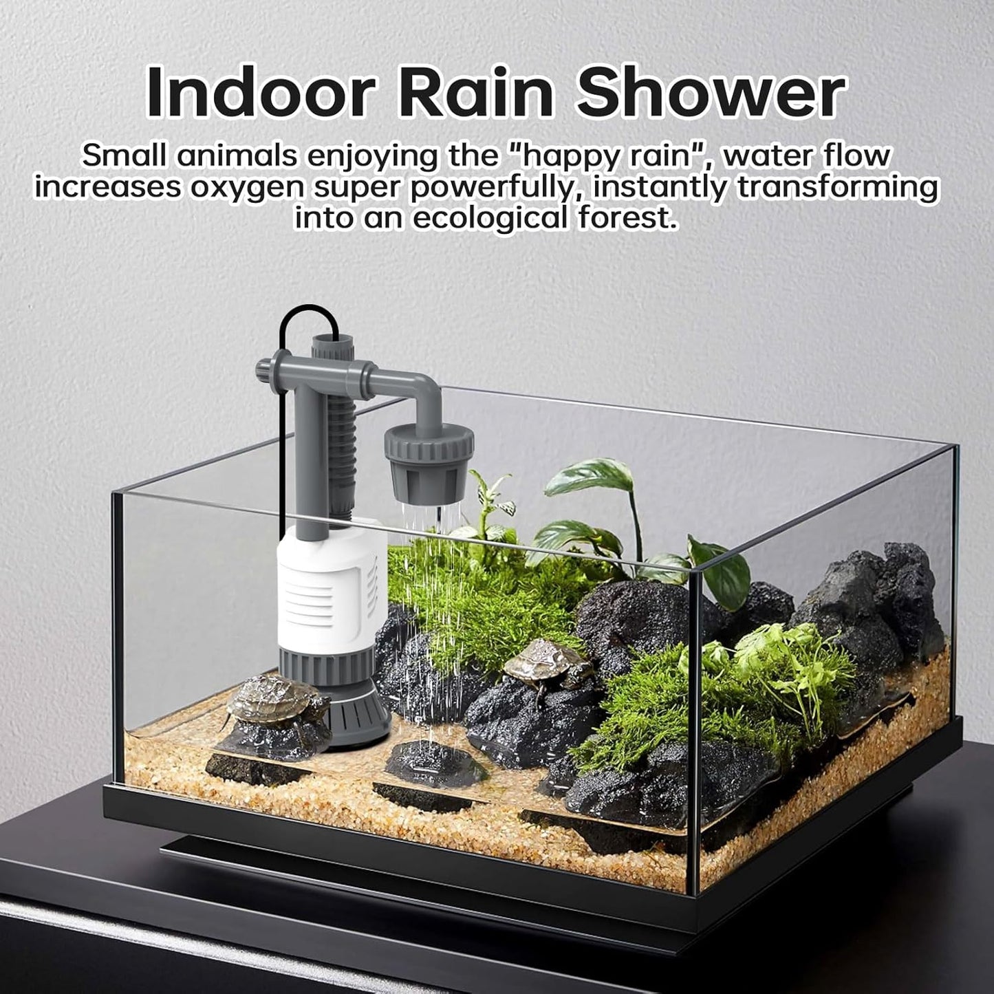 Fish Tank Cleaner, Aquarium Vacuum Gravel Cleaner Electric -6-in-1 Automatic Removable Vacuum with Adjustable 30W Motor Efficient Cleaning White1