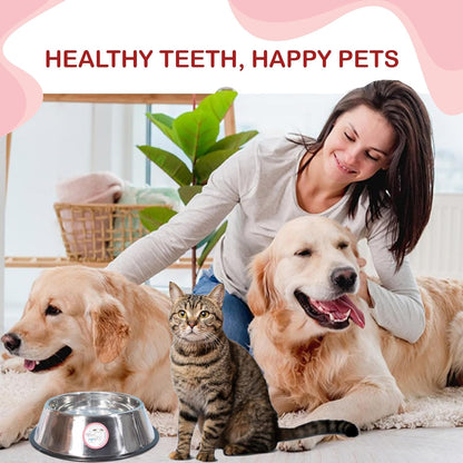 Furpeeps Dog & Cat Dental Care Powder Water Additive – 45 Servings, Dog Breath Freshener, Natural Plaque & Tartar Remover, No-Brush Oral Hygiene for Puppies, Seniors & Multi-Pet Homes, Vet Recommended
