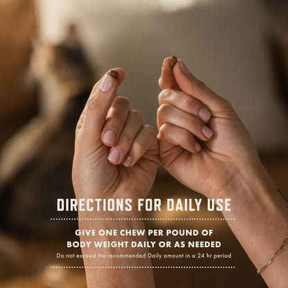 Rocco & Roxie Senior Cat Hip & Joint Supplements - Chicken Flavored Glucosamine Joint Supplement for Cats, Cat Arthritis Pain Relief, with Green Lipped Mussel, Made in USA, Over 300 Crunchy Chews