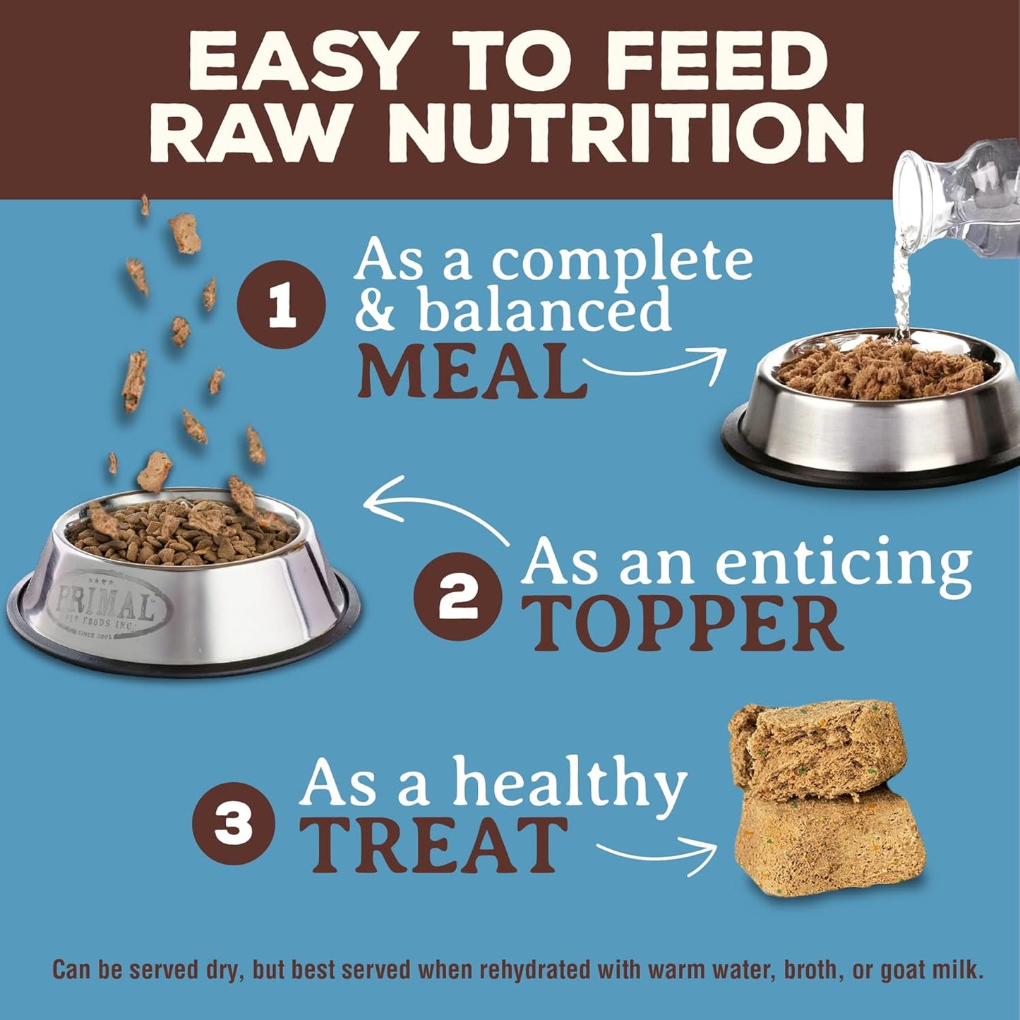 Primal Freeze Dried Raw Cat Food Nuggets Rabbit, Complete & Balanced Meal or Topper, Premium, Healthy, Grain Free, High Protein Raw Cat Food with Probiotics (14 oz)