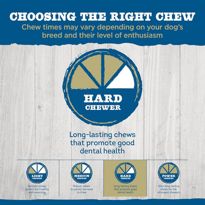 Best Bully Sticks Peanut Butter Beef Cheek Treats - Large 4 Count (Pack of 1) - All-Natural, Collagen-Rich, Rawhide Alternative