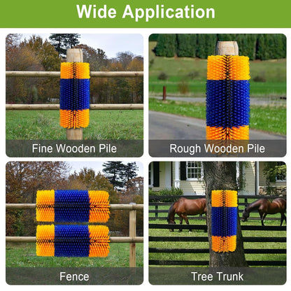 Livestock Scratch Brushes, Horse Livestock Scratching Brush, Horses Scratcher Brushes for Sheep, Cattle, Cow, Goat, Pig Livestock Animal Back Scratching