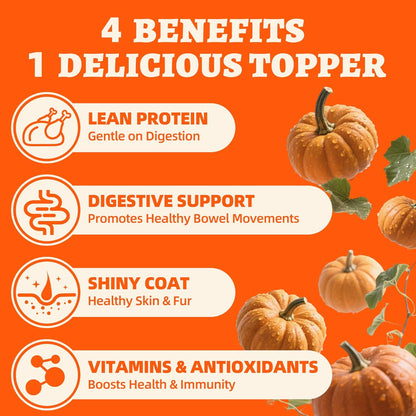 Wellix Chicken & Pumpkin Raw Treat – Freeze Dried Chicken Snacks, Pet Food Topper, Grain Free, Crunchy Cat Treats for Indoor Cats - for Small, Medium & Large Cats & Dogs