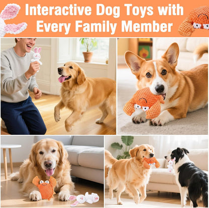 2 PCS Horse Chew Toy, Stuffed Plush Horse Toy, Dog Squeaky Toy Durable Pet Accessory