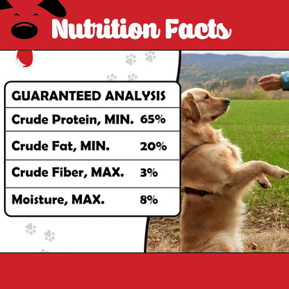 Freeze Dried Chicken Hearts for Dogs – Single Ingredient, High Protein, No Additives, Natural & Grain-Free Raw Dog Treats Natural – Ideal for Treats, Training & Rewarding – 3.75oz Bag