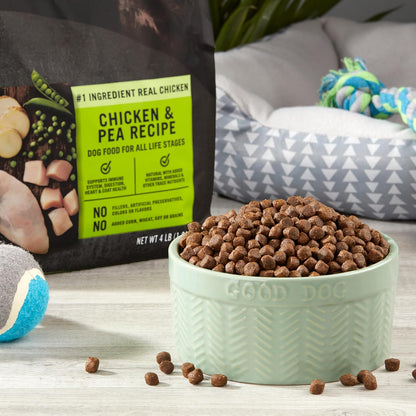 Purre Balance Chicken & Pea Recipe Dry Dog Food, Grain-Free, 4 Lbs - Dry Dog Food for Dogs of All Life Stages - Real Chicken is The First Ingredient