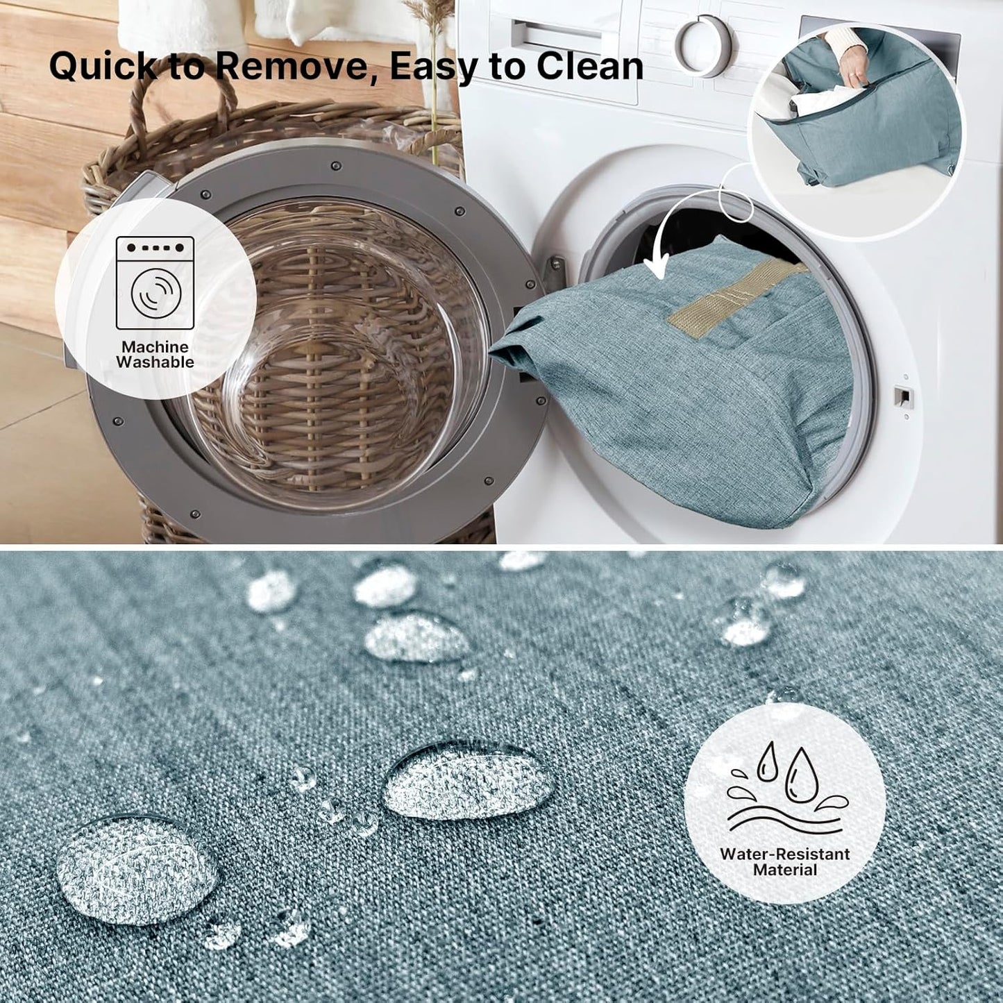 Dog Booster Car Seat for Small Dogs with Heavy Duty Safety Belt and Lock, Waterproof Detachable Dog Travel Bed for Car with Storage Pocket Up to 25lbs, Memory Foam Filling for Max Support