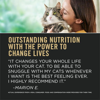 Purina Pro Plan Allergen Reducing, Sensitive Skin & Stomach, High Protein Cat Food, LIVECLEAR Turkey and Oatmeal Formula - 3.2 lb. Bag