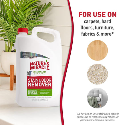 Nature's Miracle Stain and Odor Remover for Dogs, Odor Control Formula, Refill, 1.33 Gal