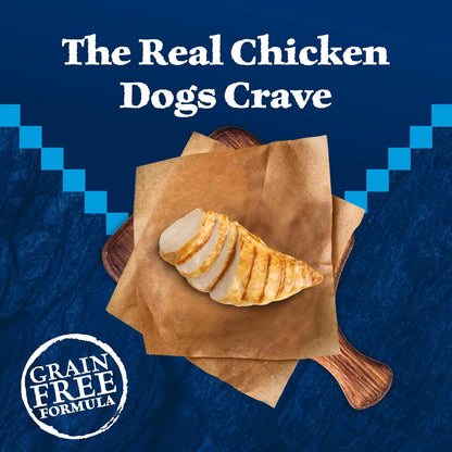 Blue Buffalo Wilderness Adult High-Protein Dry Dog Food with Real Chicken, Grain-Free, Made in The USA with Natural Ingredients, Chicken, 13-lb. Bag