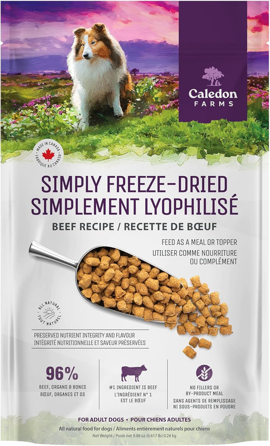 Caledon Farms Simply Freeze Dried Dog Food Beef Recipe 9.8oz