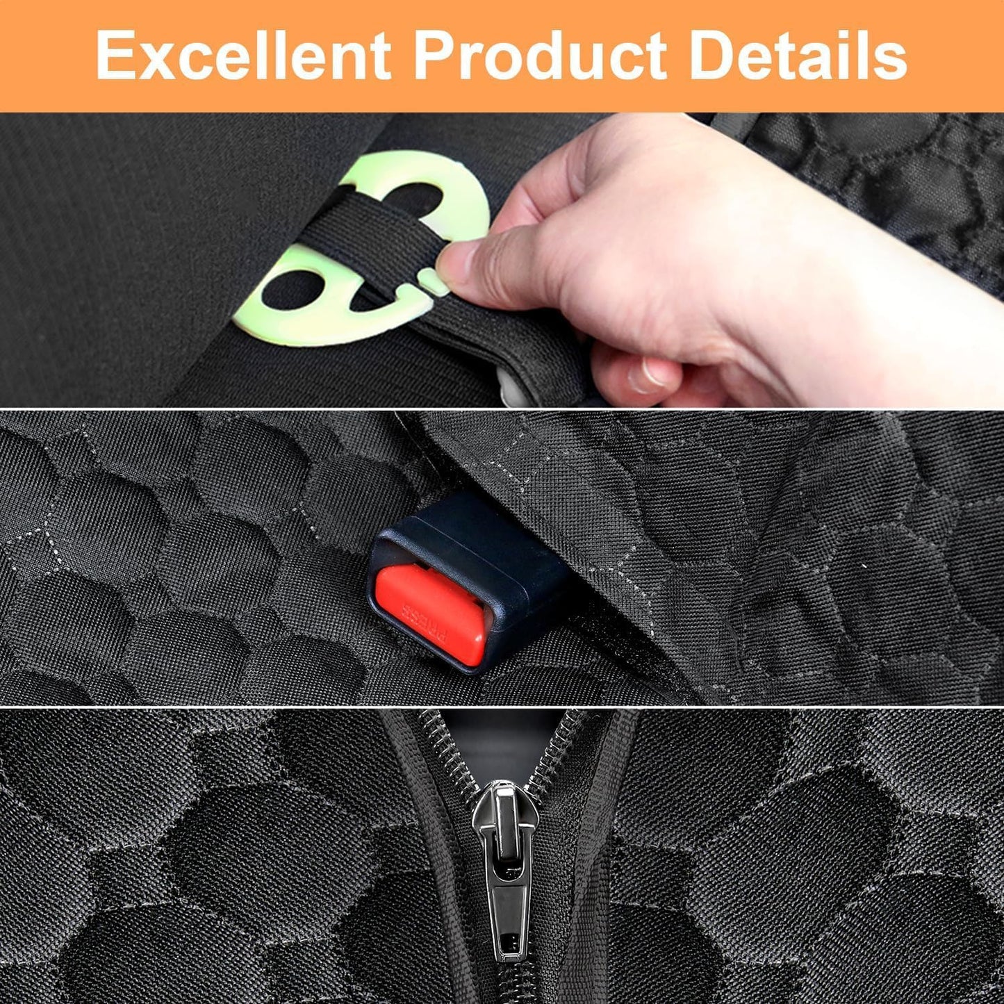 Mancro Dog Car Seat Cover for Back Seat, 2025 Upgraded 600D Heavy Duty Waterproof & Scratch-Resistant Dog Hammock for Car, Back Seat Pet Cover for Dogs with Sedan, Trucks and SUVs, Standard, Brown