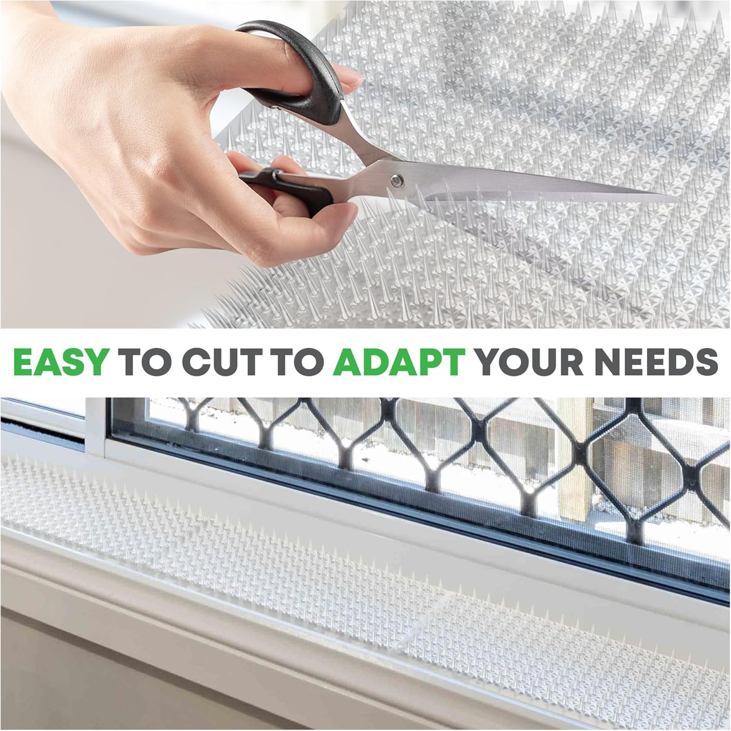 Petfolio 12 Pack Scat Mat for Cats - 16 x 13 Inch Cat Spike Mat with 1 Inch Spike is A Perfect Pet Training Mat Device for Cat Repellent Indoor & Outdoor to Deter Cats & Other Animals for All Seasons