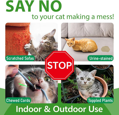 Natural Cat Repellent Balls (12 Pack) - Indoor & Outdoor Use, Cat Deterrent Outdoor to Keep Cats Away, Keep Cats Out of Yard Permanently, Essential Oil Repellent, Protect Furniture from Scratching