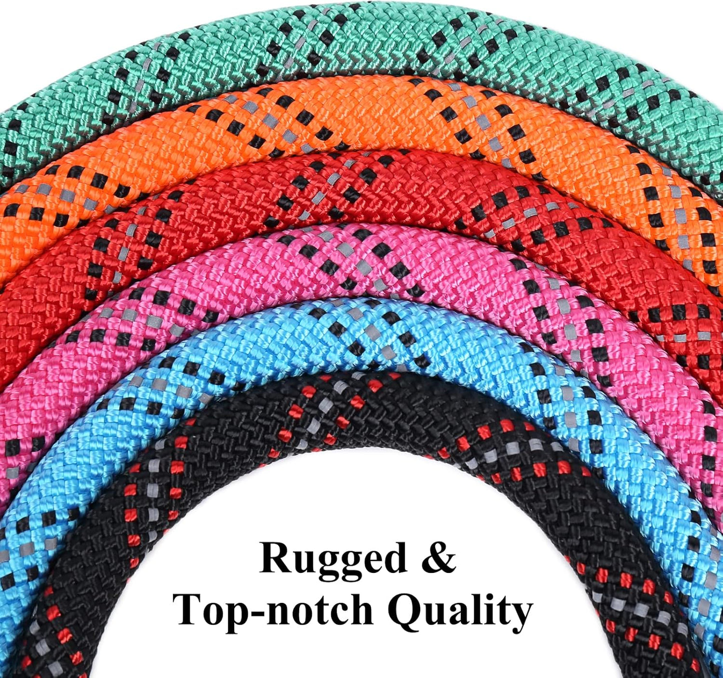 VIVAGLORY Dog Fleece Coat + Short Dog Leash, Easy to Take on and Off, Padded Neoprene & Heavy Duty