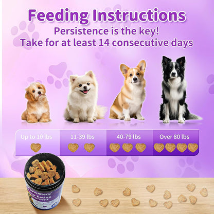 No Poop Chews for Dogs - 120 Chews Stool Eating Deterrent with Probiotics & Digestive Enzymes Supplement - Teeth Health & Immune - No Poop Eating Deterrent for Dogs - Made in USA