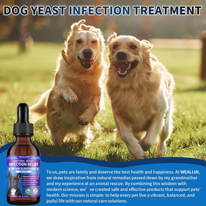 Dog Probiotic Chews + Yeast Infection Relief Drops Bundle – Gut & Yeast Balance Support | Promotes Healthy Digestion, Skin & Ear Wellness