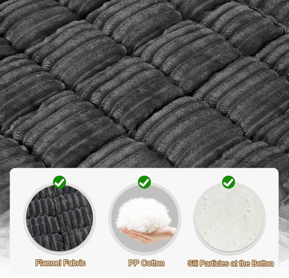 Dog Bed for Car, Non-Slip Travel Back Seat Pet Bed Mat, Dog Mat for Car Trucks Backseat, Fit for Backseat Extenders and Seat Covers (Dark Grey, 54 x 18.5 inch)