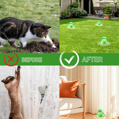 Natural Cat Repellent Balls (12 Pack) - Indoor & Outdoor Use, Cat Deterrent Outdoor to Keep Cats Away, Keep Cats Out of Yard Permanently, Essential Oil Repellent, Protect Furniture from Scratching