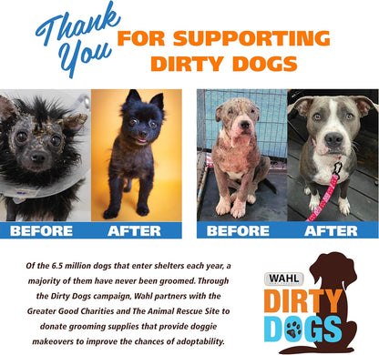 Wahl USA 4-in-1 Calming Pet Shampoo for Dogs with a Lavender Chamomile Scent – Cleans, Conditions, Detangles, & Moisturizes - Pet Friendly Formula – 64 Oz - Model 821000-050