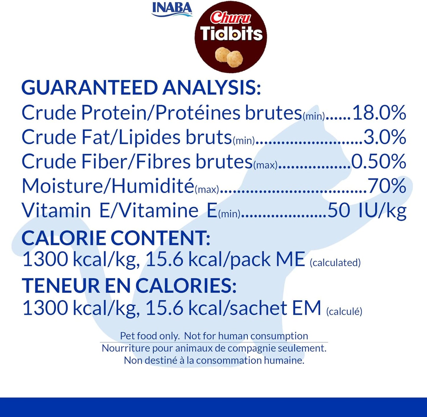 INABA Churu Tidbits for Cats, Soft & Chewy Churu Filled, Baked Chicken Cat Treats with Taurine & Green Tea Extract, 0.42oz per Pack, 8 Packs Total, Chicken Recipe