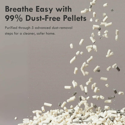 Lady N Ultimate Cat Litter Bundle: Pellet Tofu Cat Litter (Unscented 9lb) + Infinity Scoop, Dust-Free, Low Tracking, Odor Control, with Scoop Designed for Tofu Litter