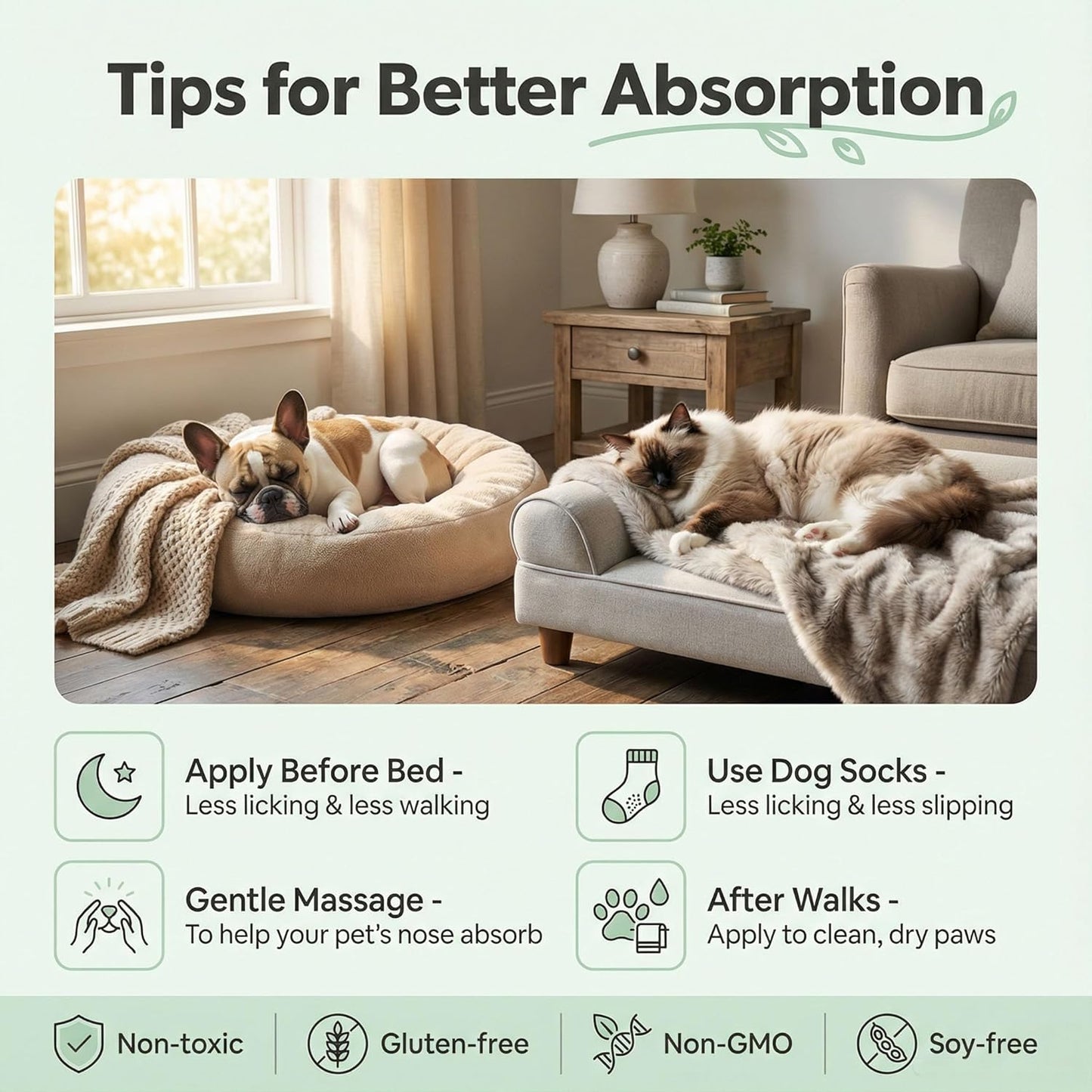 2-in-1 Dog Paw Balm & Nose Cream Set (2.7oz) - Natural Lick-Safe Snout Soother & Wax. Heals Dry Cracked Pads & Hyperkeratosis. Protection for Hot Pavement & Winter Snow. Cat Paw Balm