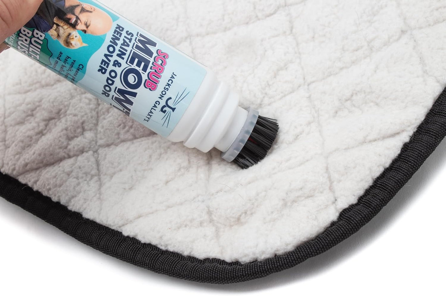 Jackson Galaxy Scrub Meowt! Stain & Odor Remover Travel Cleaner with Built In Brush, TSA Compliant Size, CO2 Powered