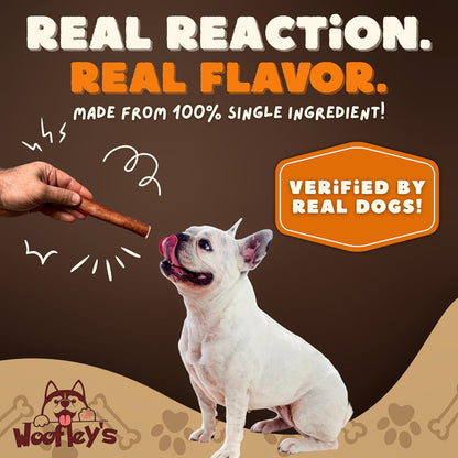 Woofley's 4-5" Bulk Regular Bully Sticks - (20 Count) - Bully Sticks for Dogs - Long Lasting Bully Stick Dog Chews