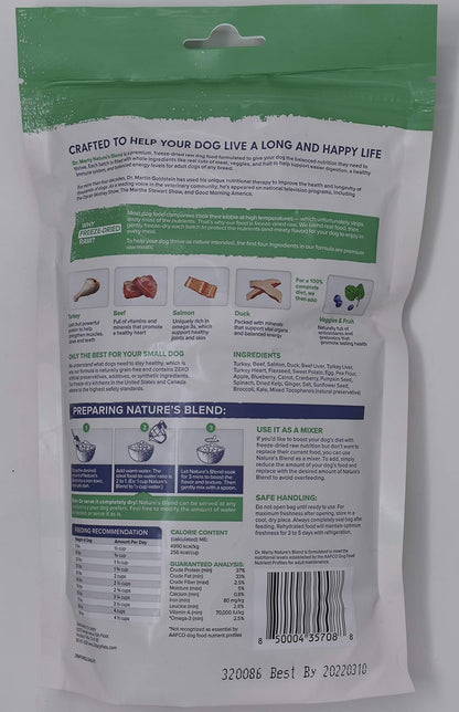 Dr. Marty Nature's Blend Freeze Dried Raw Dog Food, 6 oz