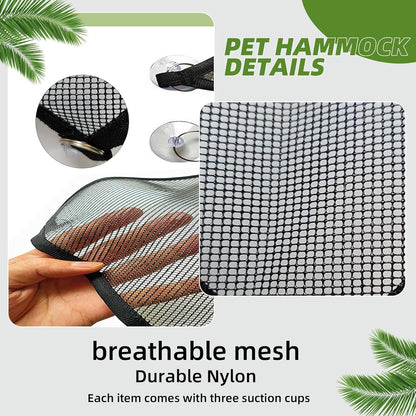 2 Pcs Bearded Dragon Lizard Hammock, Breathable Mesh Reptile Hammock, Suitable for Large & Small Bearded Dragons Anole Geckos Lizards or Chameleon