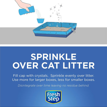 Fresh Step Cat Litter Crystals in Fresh Scent - Cat Litter Box Deodorizer - Combats Odors and Neutralizes Smells to Keep Your Home Clean, 15 Ounce