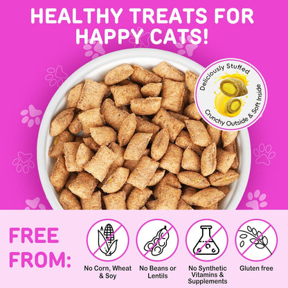 Cat Vitamins Chews, 15 in 1 Cat Multivitamin Treats for Health, Immune, Joint Support, Skin & Coat, & Digestion, Vitamins with Taurine, Omega-3s & Probiotics, Chicken (30 Day Supply)