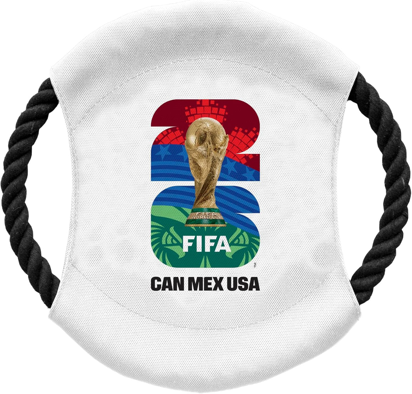 Littlearth Flying Disc Toy for Pets - Officially Licensed FIFA 2026 Soccer Fan Pet Toy